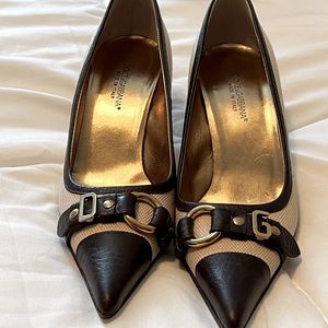 Dolce & Gabbana Vero Cuoio 3 inch Pointed Heel 38 Euro